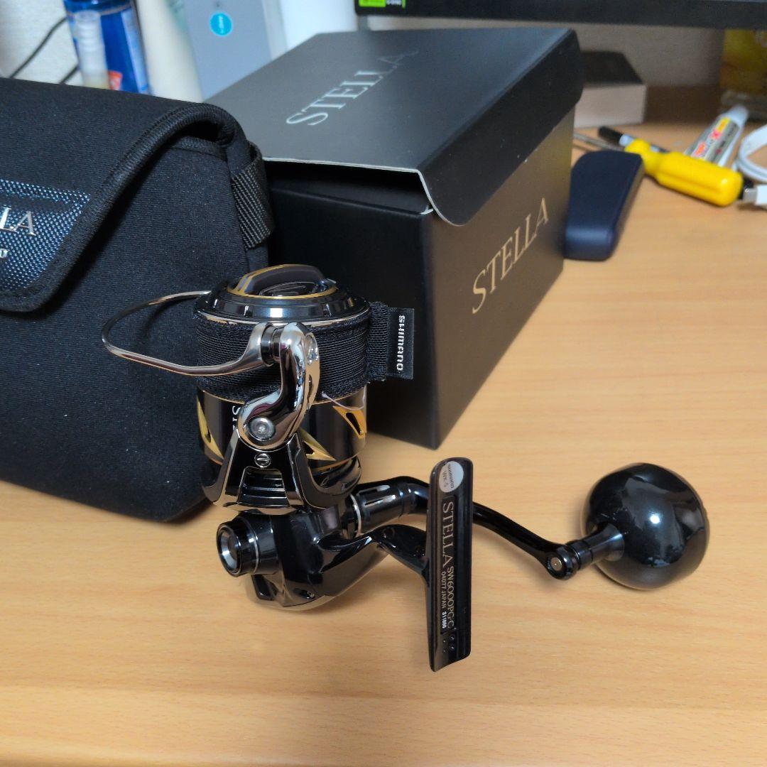 SHIMANO 20STELLA SW 6000PG リールスタンド付き