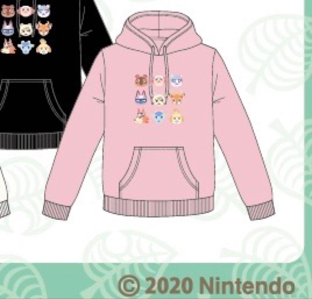 レア　あつまれどうぶつの森　あつ森　パーカー　集合　Lサイズ　ピンク　アパレル