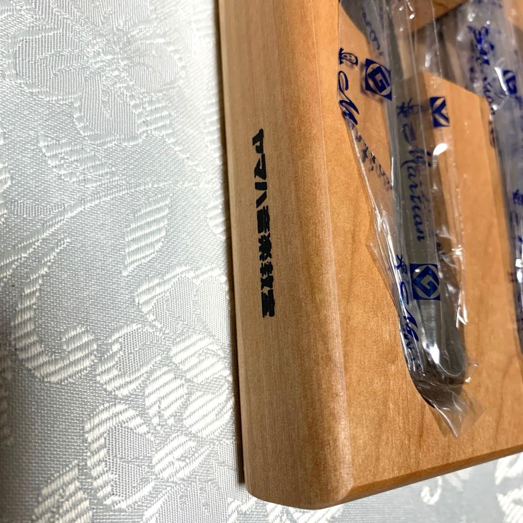 マーシャン　柳宗理カトラリーセット　七宝風持ち手のバーターナイフ＆スプーン