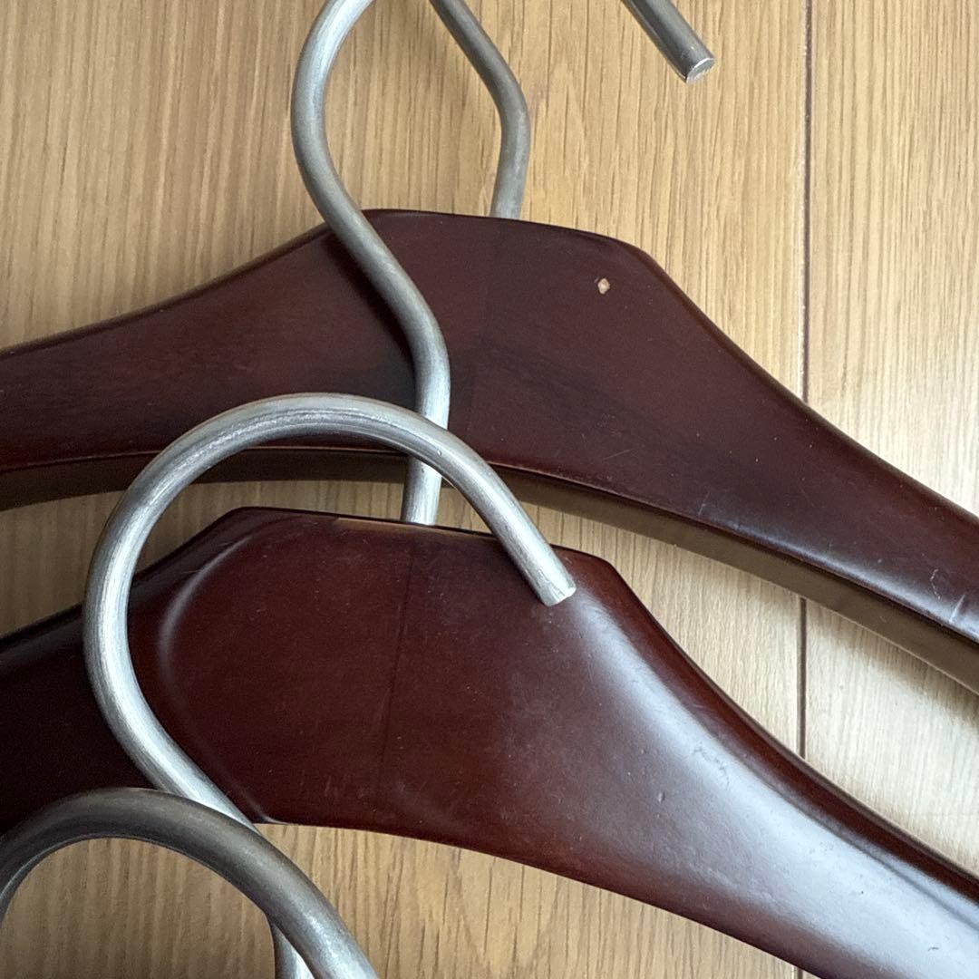 バーバリーBURBERRY高級木製ハンガー 10個セット