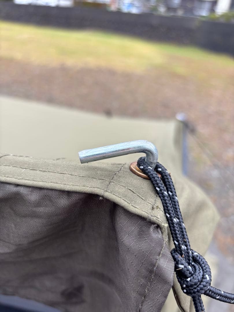 【前幕付き】TOMOUNT パップテント TC軍幕 オリーブグリーン