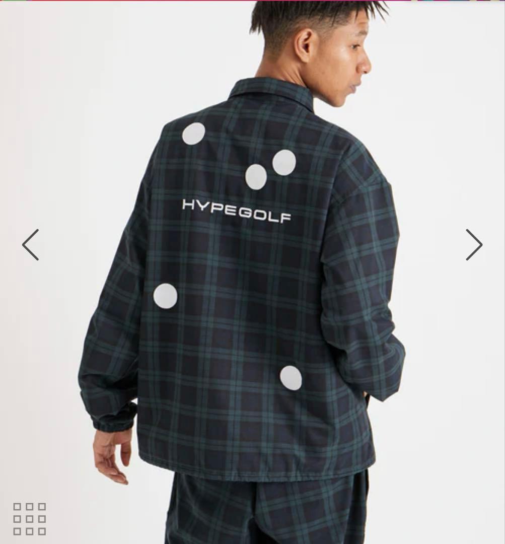【美品】ハイプゴルフ DOT MOTIF COACH JACKET