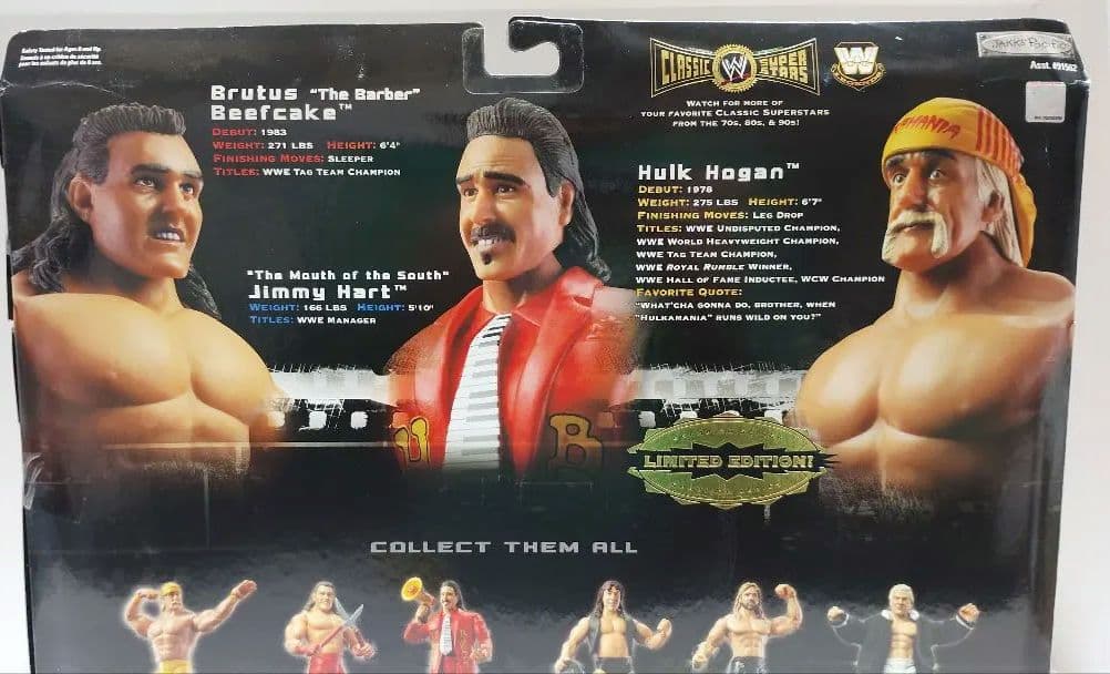 JAKKS社版 WWEプロレスフィギュア トリプルセット　ハルクホーガン他