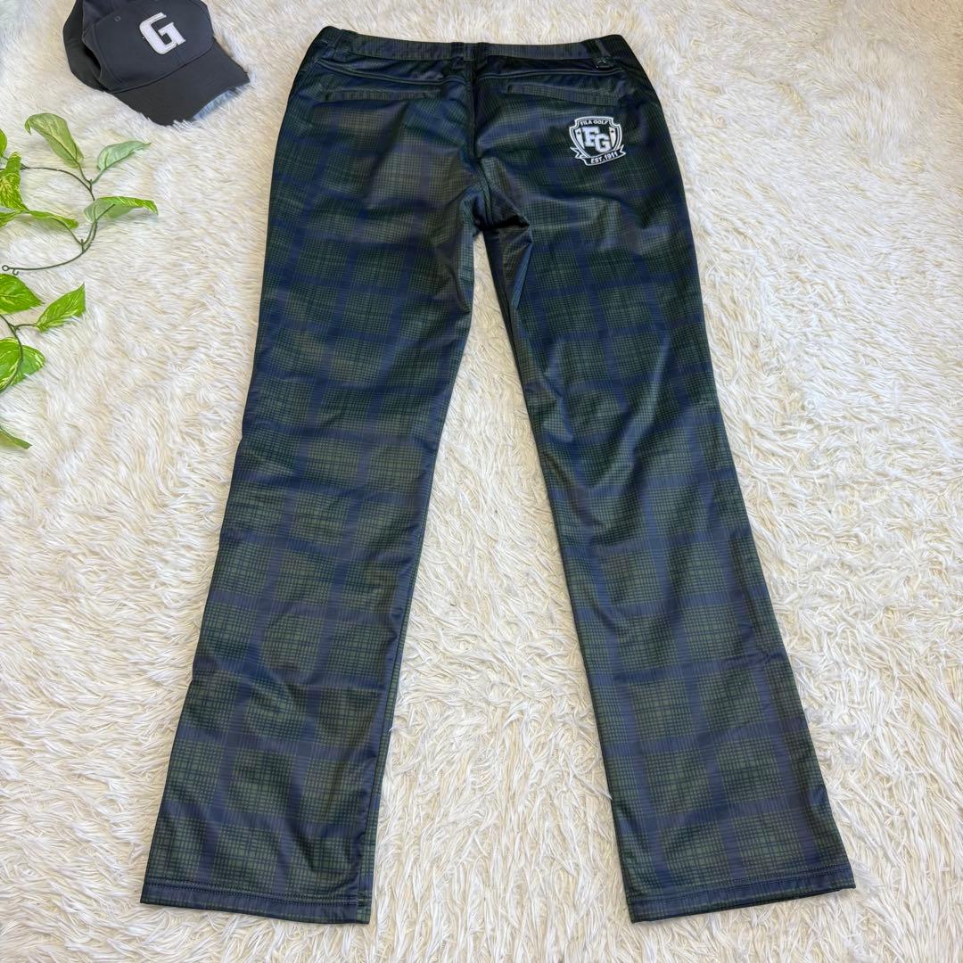 【フィラゴルフ】美品 セットアップ チェック XLサイズ メンズ