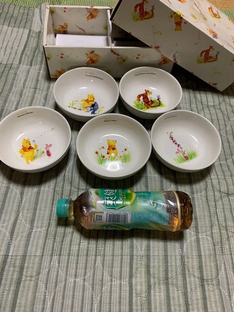 くまのプーさん 陶器皿 5個セット