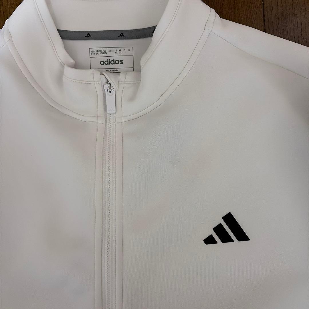 【未使用】adidasバックロゴ付フルジップジャケットJSR69希少サイズ3XL