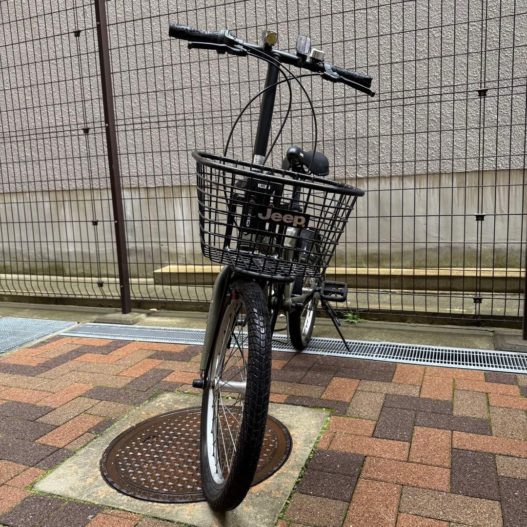 【ふ】Jeep 折りたたみ自転車 オリーブグリーン