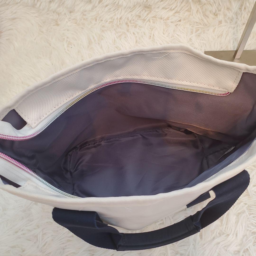 ⭐極美品⭐POLO GOLF　 キャンバス トートバッグ ホワイト/ネイビー