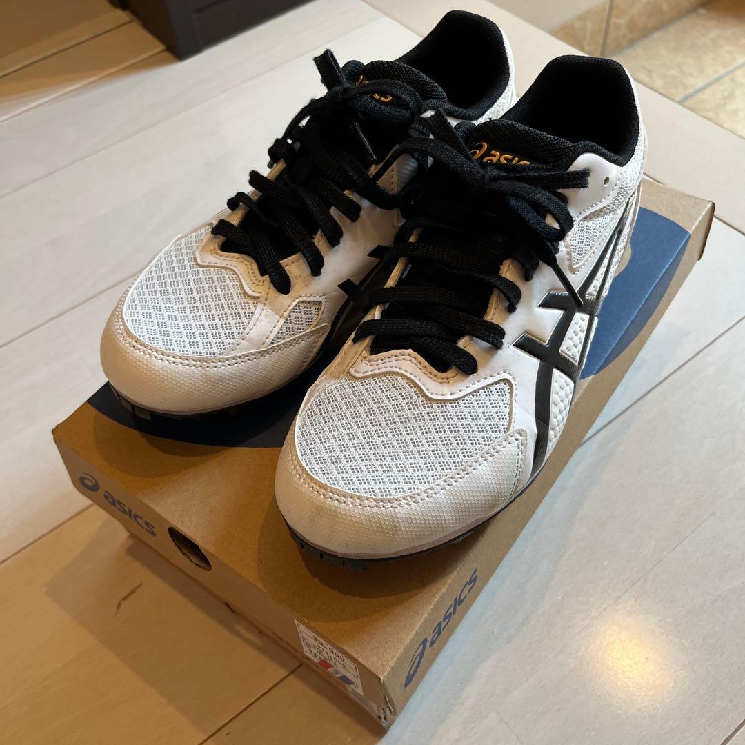アシックス 陸上競技用スパイクシューズ 25.0cm 白 EFFORT13