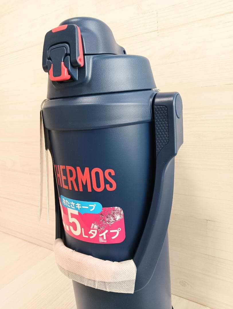 【未使用】THERMOS ネイビーレッド 真空断熱スポーツジャグ 2.5L 水筒
