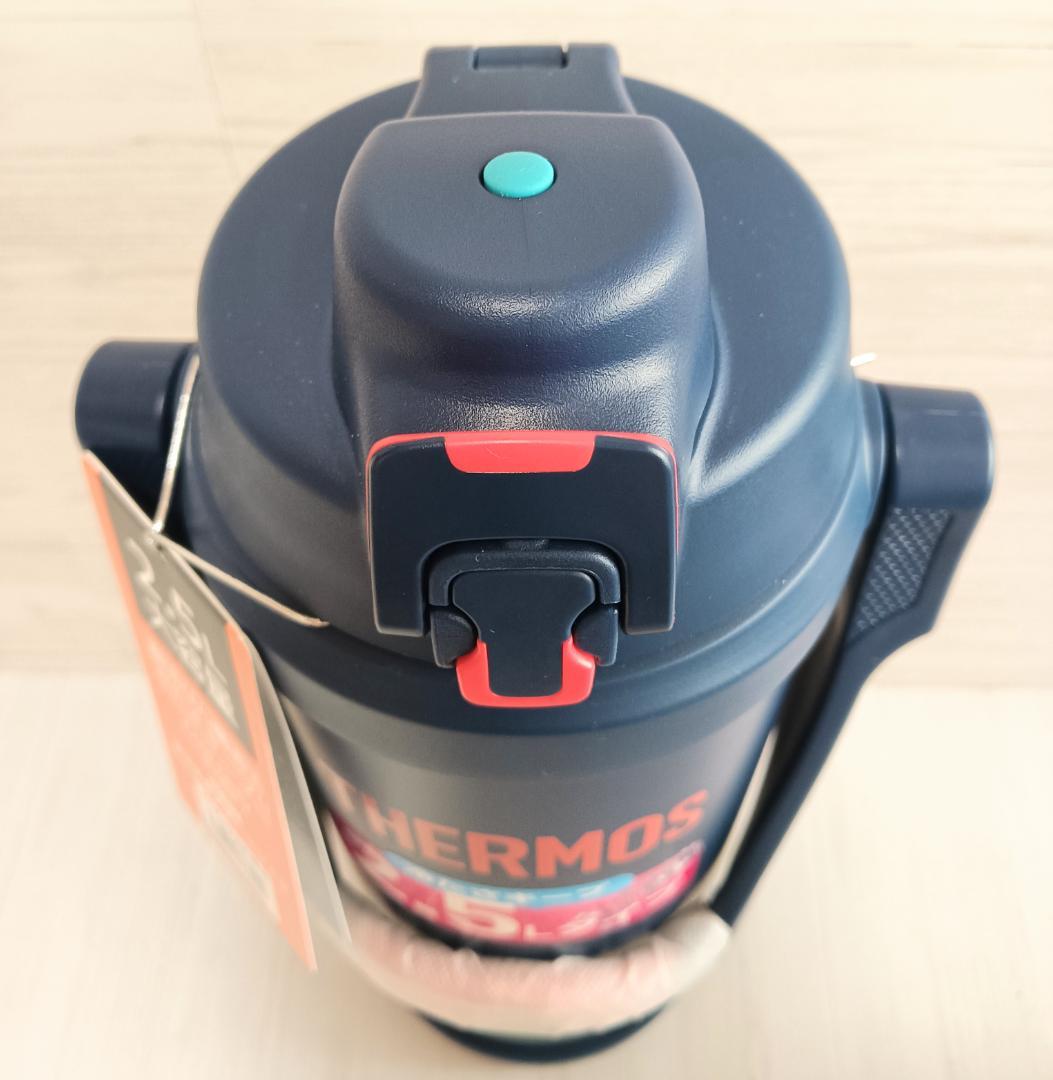 【未使用】THERMOS ネイビーレッド 真空断熱スポーツジャグ 2.5L 水筒