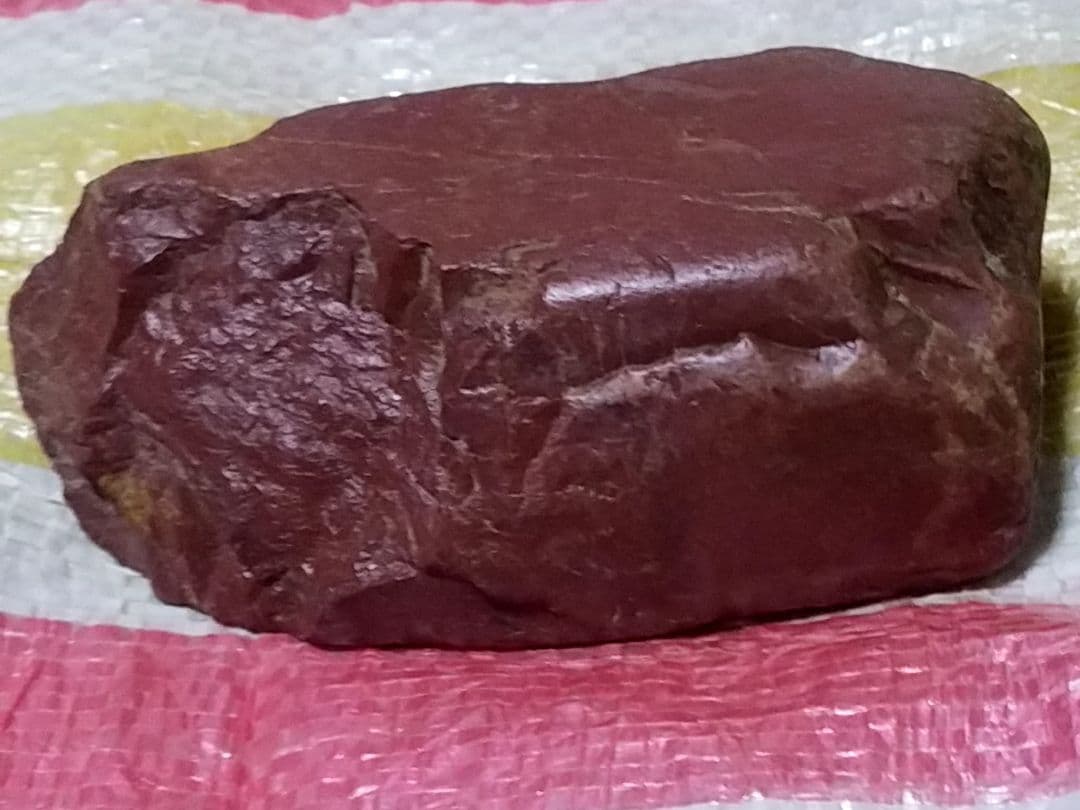 骨董品　希少　観賞石　天然石　佐渡赤玉石