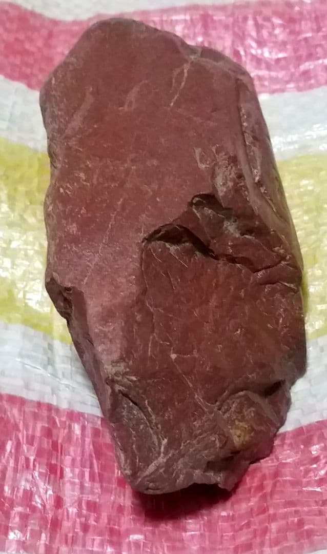 骨董品　希少　観賞石　天然石　佐渡赤玉石