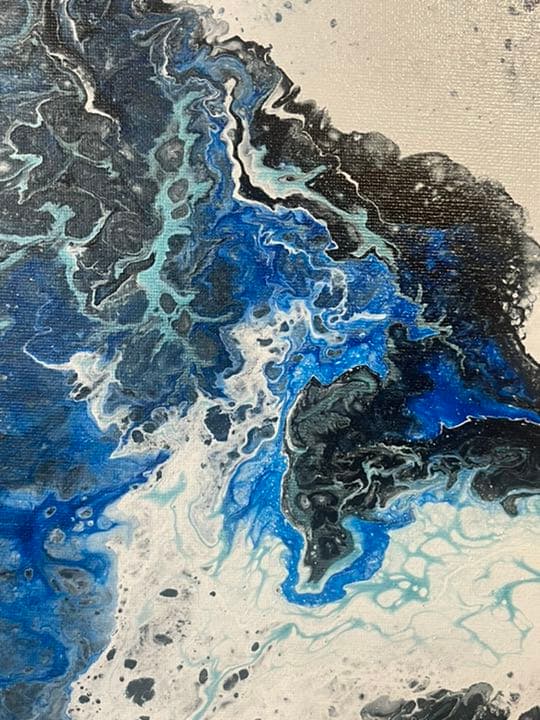 フルイドアート　ポーリングアート　抽象画　アートパネル