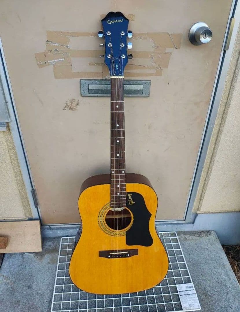 美品 Epiphone DR-100 NA コンタクトPU２個搭載エレアコ