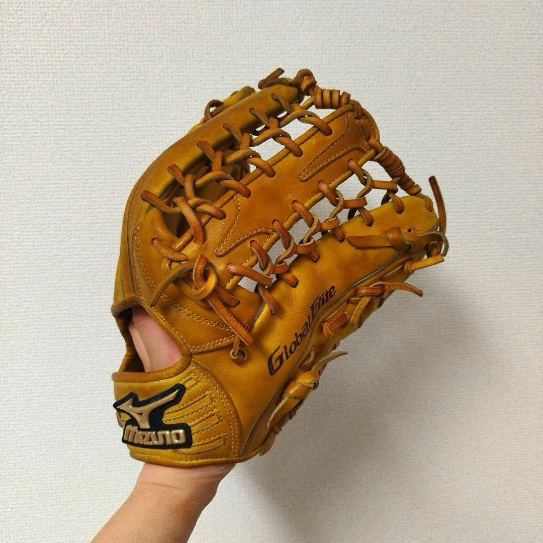 076 ミズノ グローバルエリート イチローモデル 型抜群 軟式 外野手グローブ
