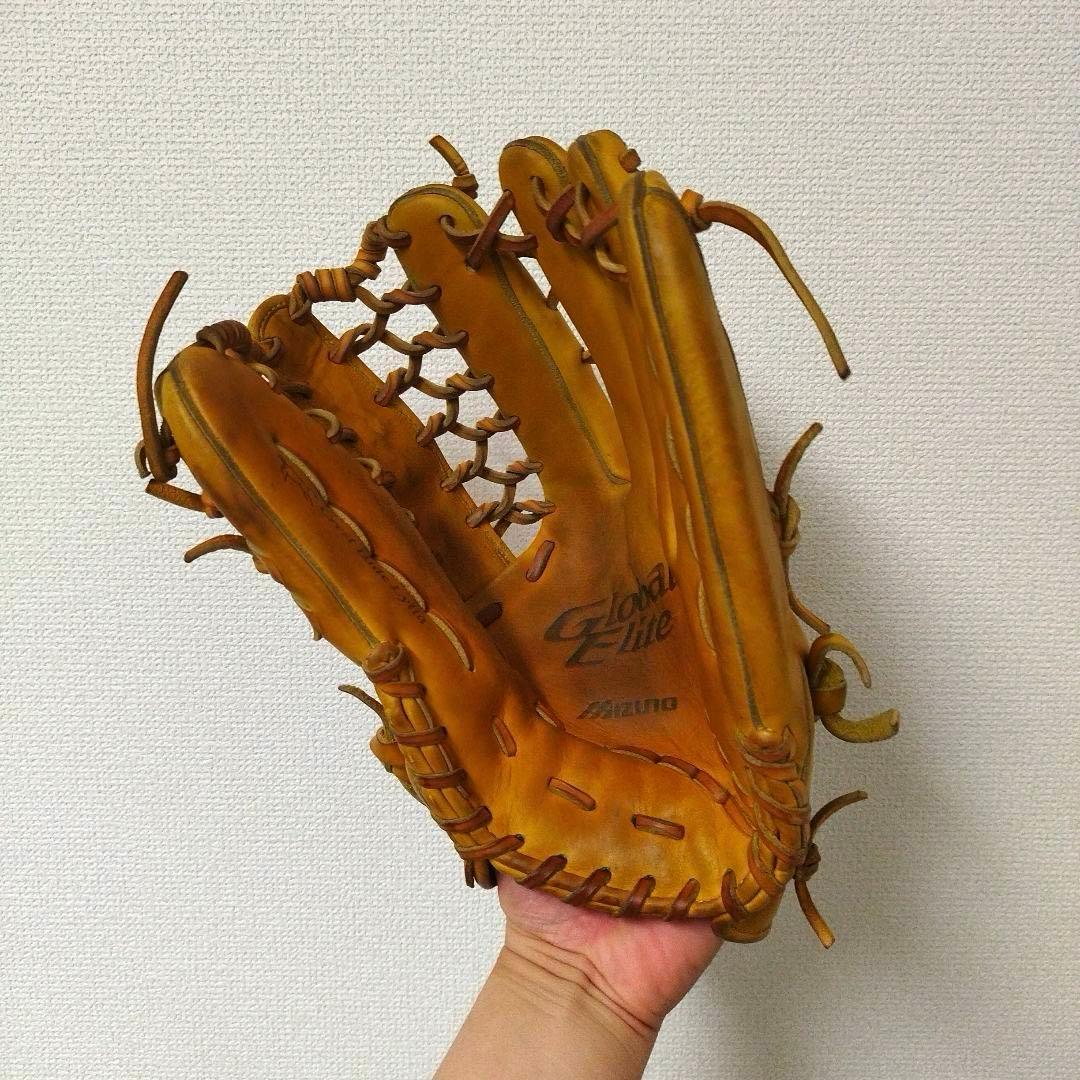 076 ミズノ グローバルエリート イチローモデル 型抜群 軟式 外野手グローブ