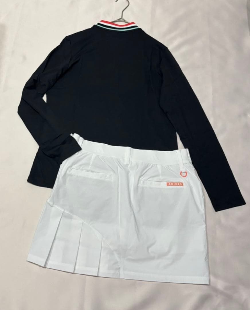新品adidasゴルフ　 ポロシャツ　スカート　春夏セットアップ　軽量　大きめ