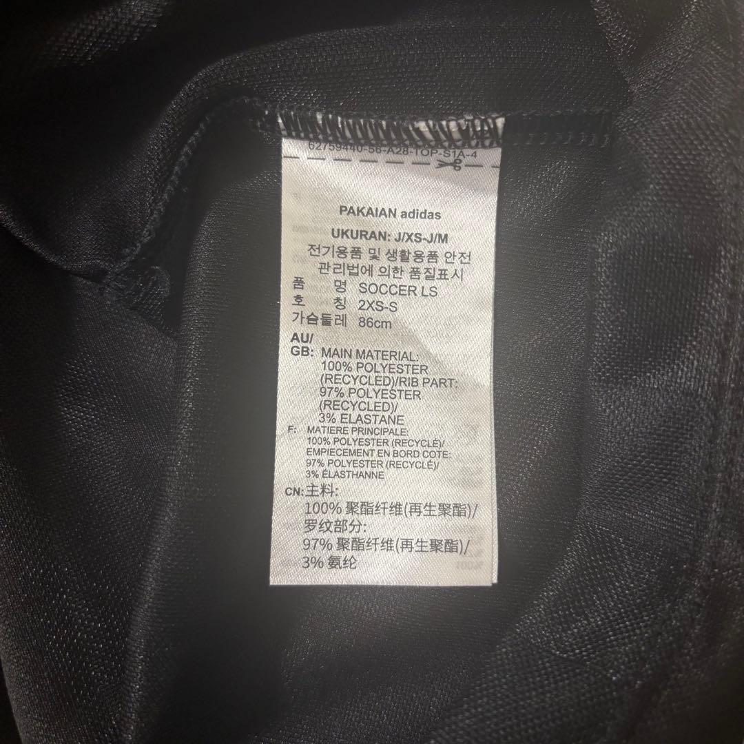 adidas フットボール 長袖シャツ ブラック