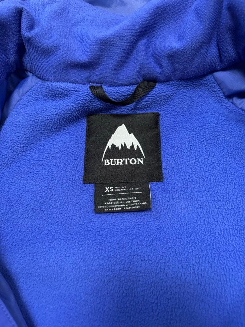 バートンBurtonキッズ スノーボードウェア 上下セット XS 110 120