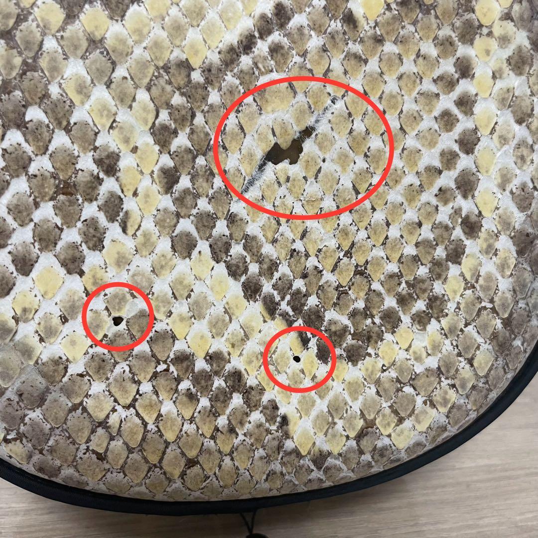 ★訳あり品★ 沖縄三線 蛇皮 三味線 龍柄 胴巻き 和楽器 ハードケース付 入門