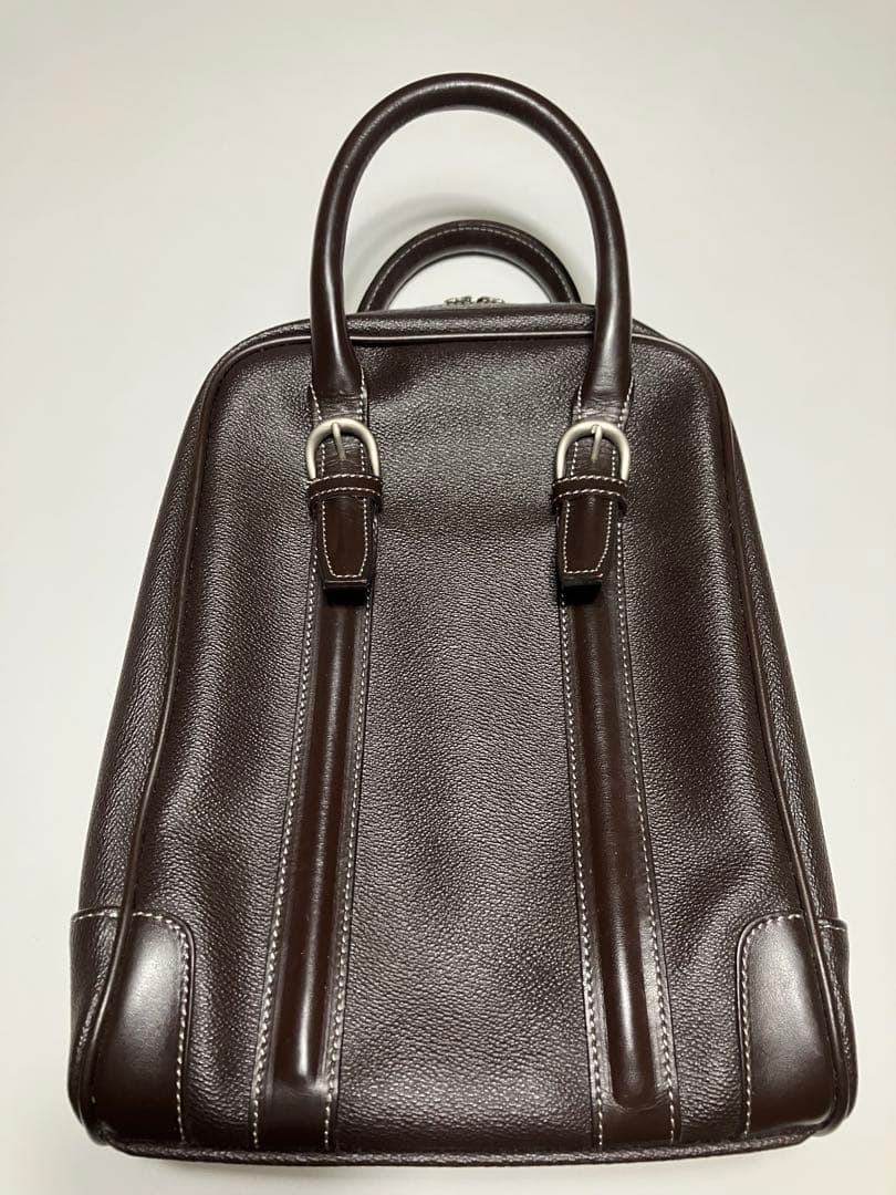 BURBERRY GOLF ゴルフシューズバッグ レザー ノバチェック ブラウン