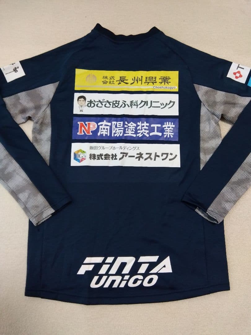レノファ山口支給品トレーニングウェア上　ジャージ非売品FINTA