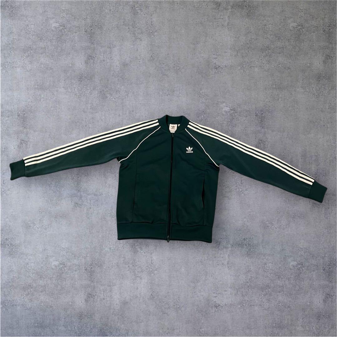 adidas トラックジャケット グリーンカラー Lサイズ c25-7-5
