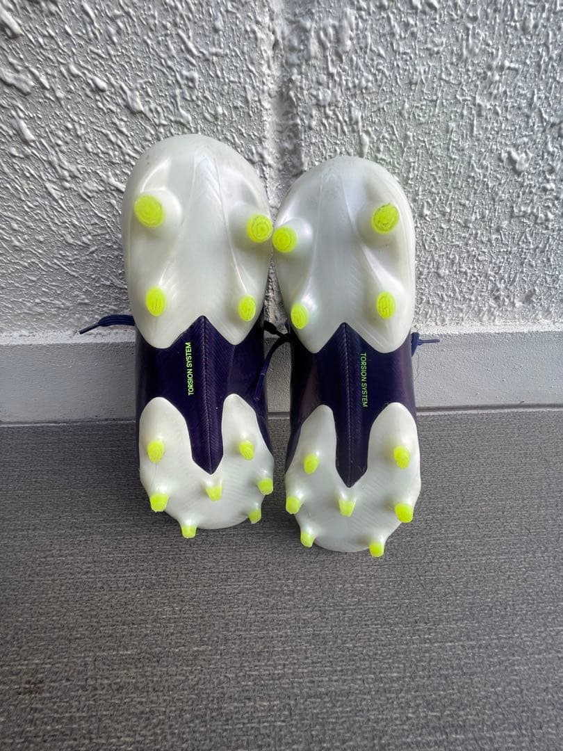 adidas サッカーシューズ パープル　FG 25.5