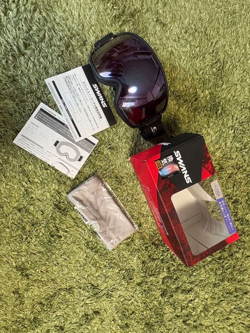 SWANS スモークゴーグル 付属品あり