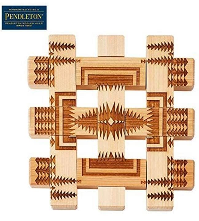 【廃盤•未使用】PENDOLETONペンドルトン：ウッディーディッシュマット鍋敷