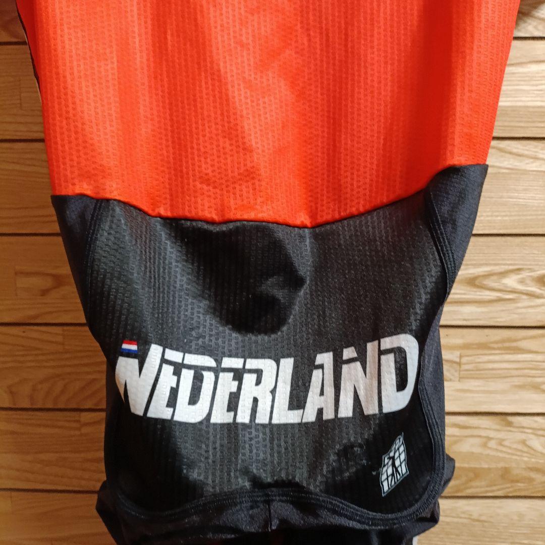 支給品　オランダ代表　半袖スキンスーツ　ナショナルチーム　NL　ネーデルランド