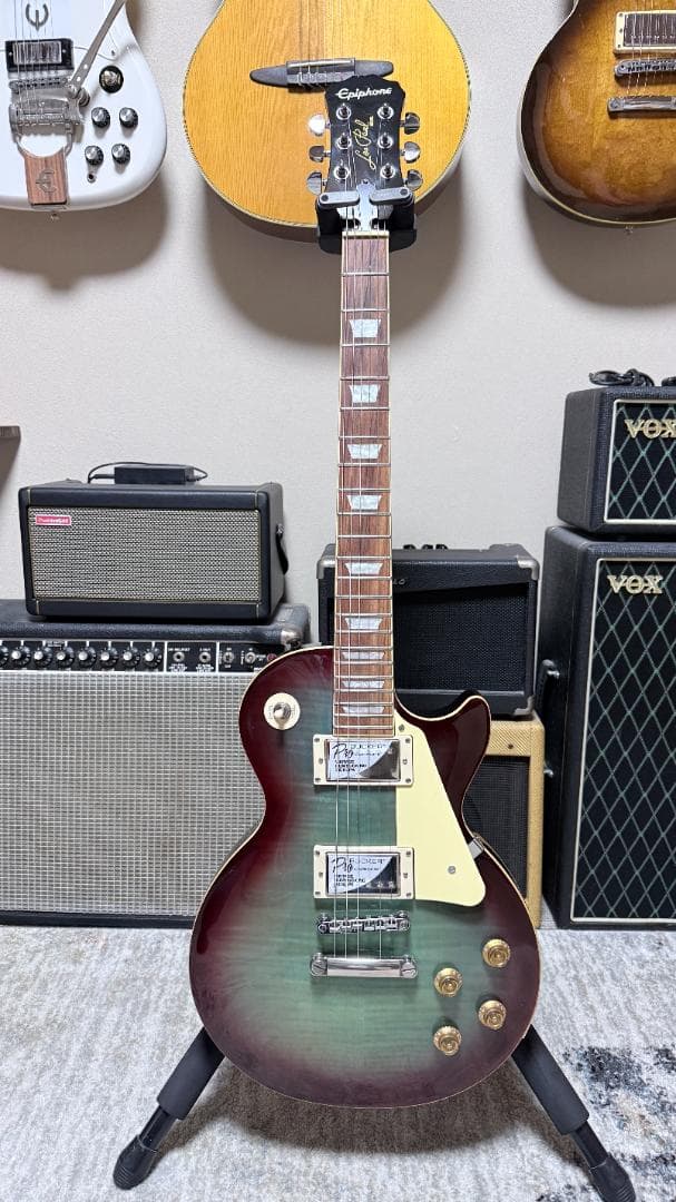 Epiphone Les Paul Std Blueberry 補修・改造有