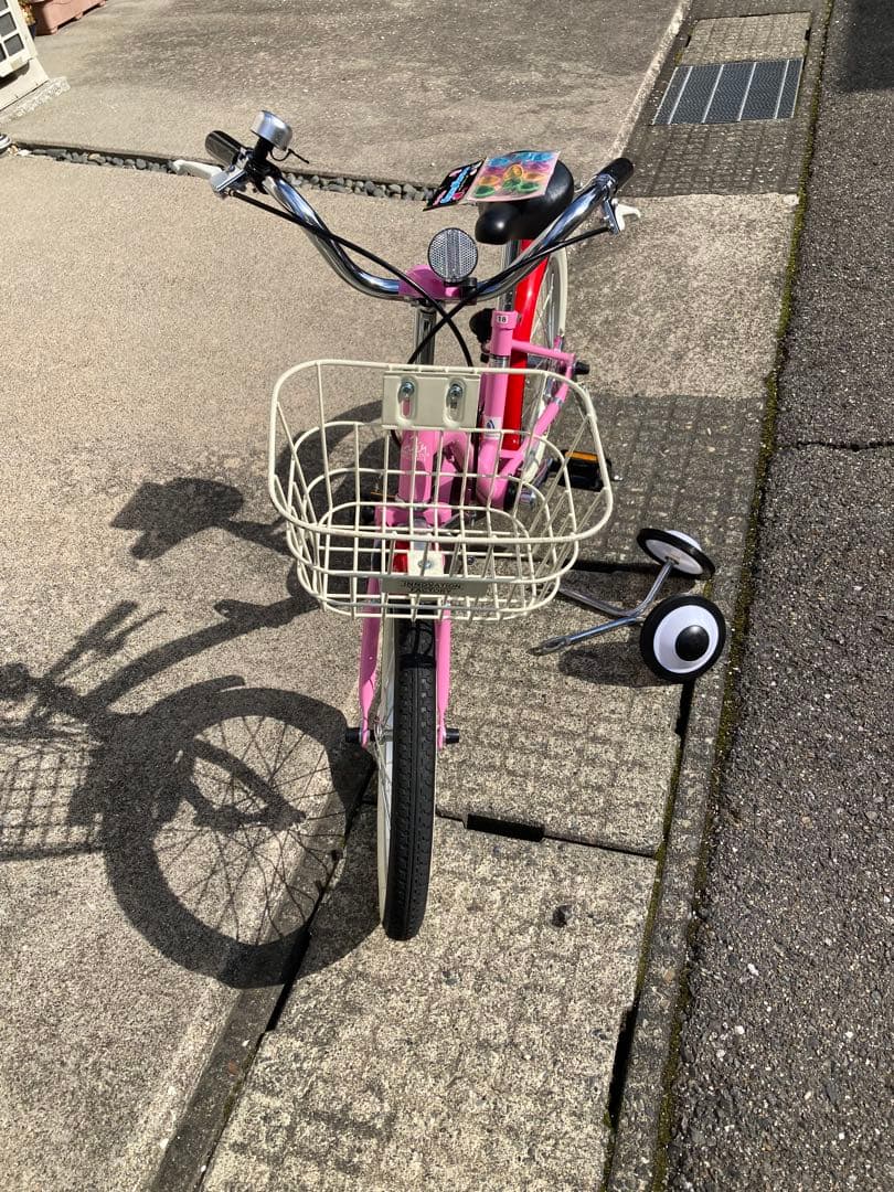 サイクルベースあさひ　18インチ子供用自転車 ピンク バスケット付き