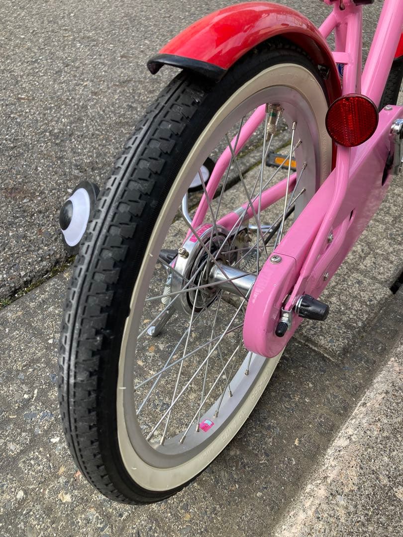 サイクルベースあさひ　18インチ子供用自転車 ピンク バスケット付き