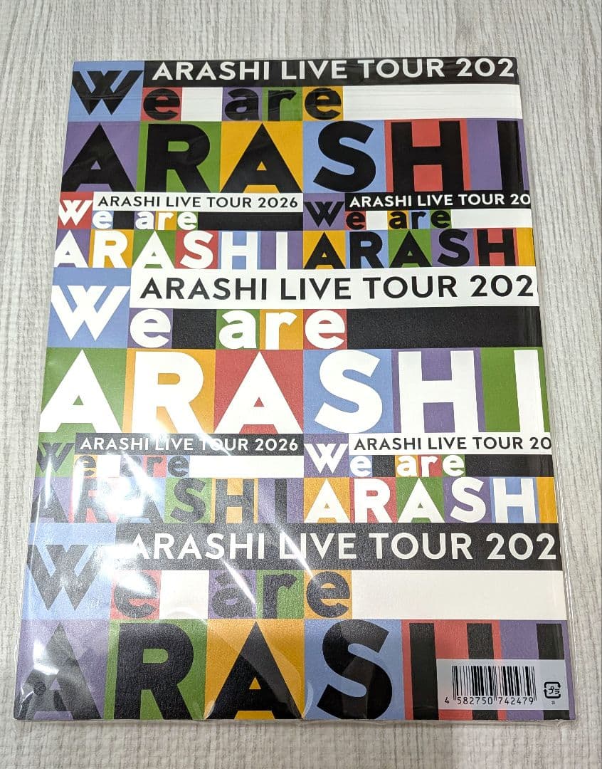 嵐　We are ARASHI　パンフレット×ミニうちわ セット品