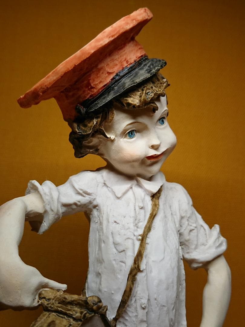 ビンテージ　人形　陶器　イタリア　置物　インテリア　工芸品　美術品　A1204