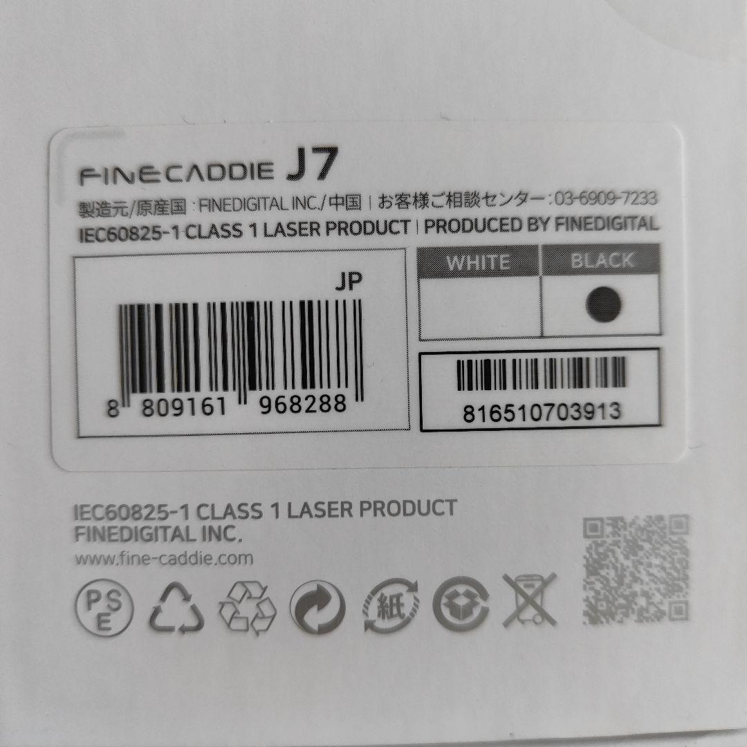 FINE CADDIE J7mini ブラック レーザー距離計 爆速0.04秒