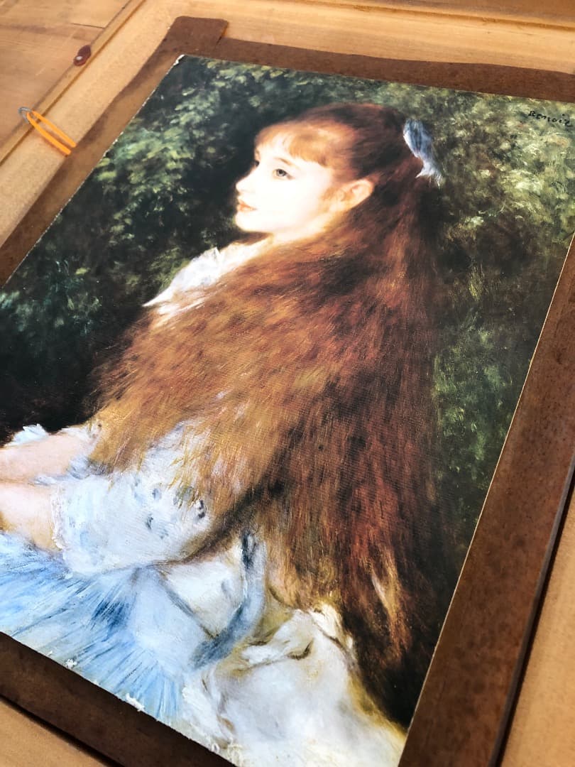 【複製画】ルノアール　可愛いイレーネ　48cm×57cm