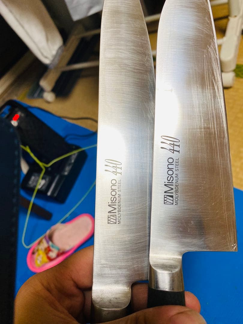 Misono 440 2個のセット　刃度18.5cmと24.5cm。