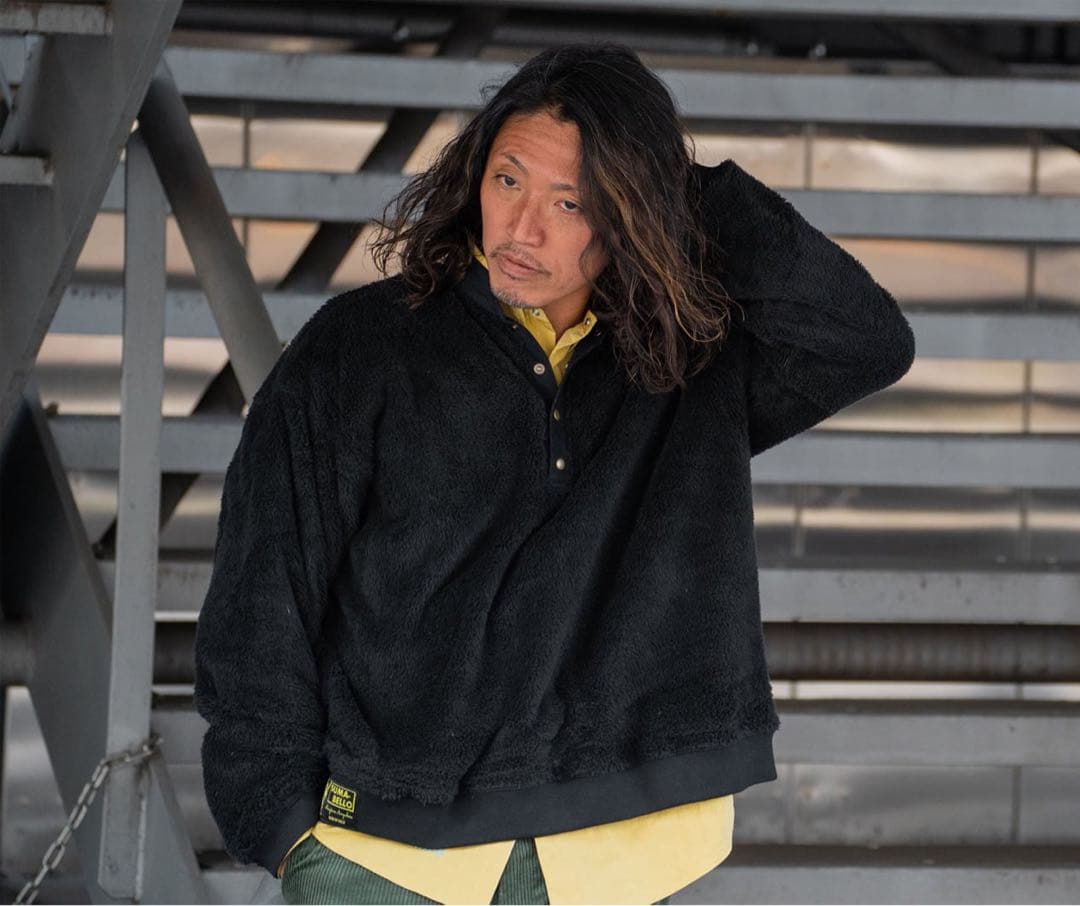 半額以下‼︎新品タグ付　SULLO　FLEECE HENLEY NECK ボア