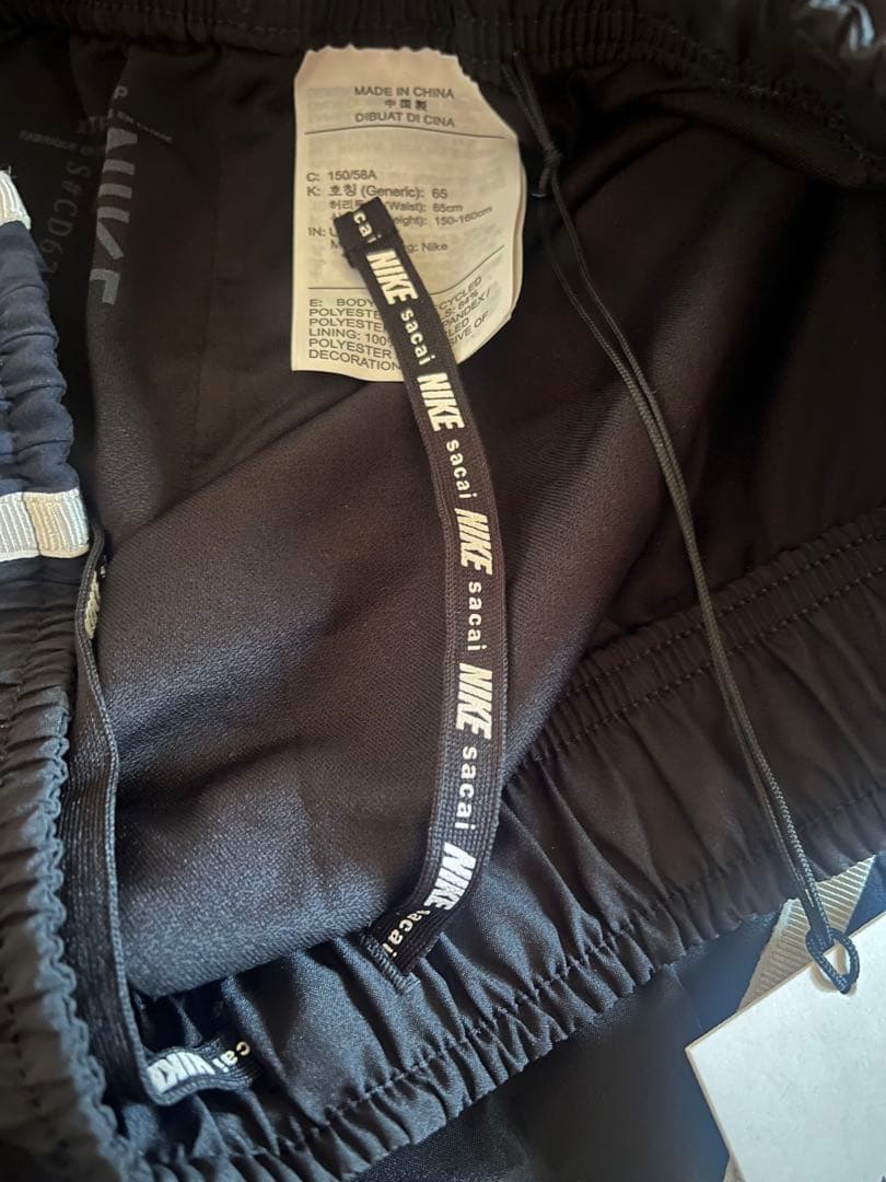 sacai NIKE プリーツショーツ XSサイズ ブラック