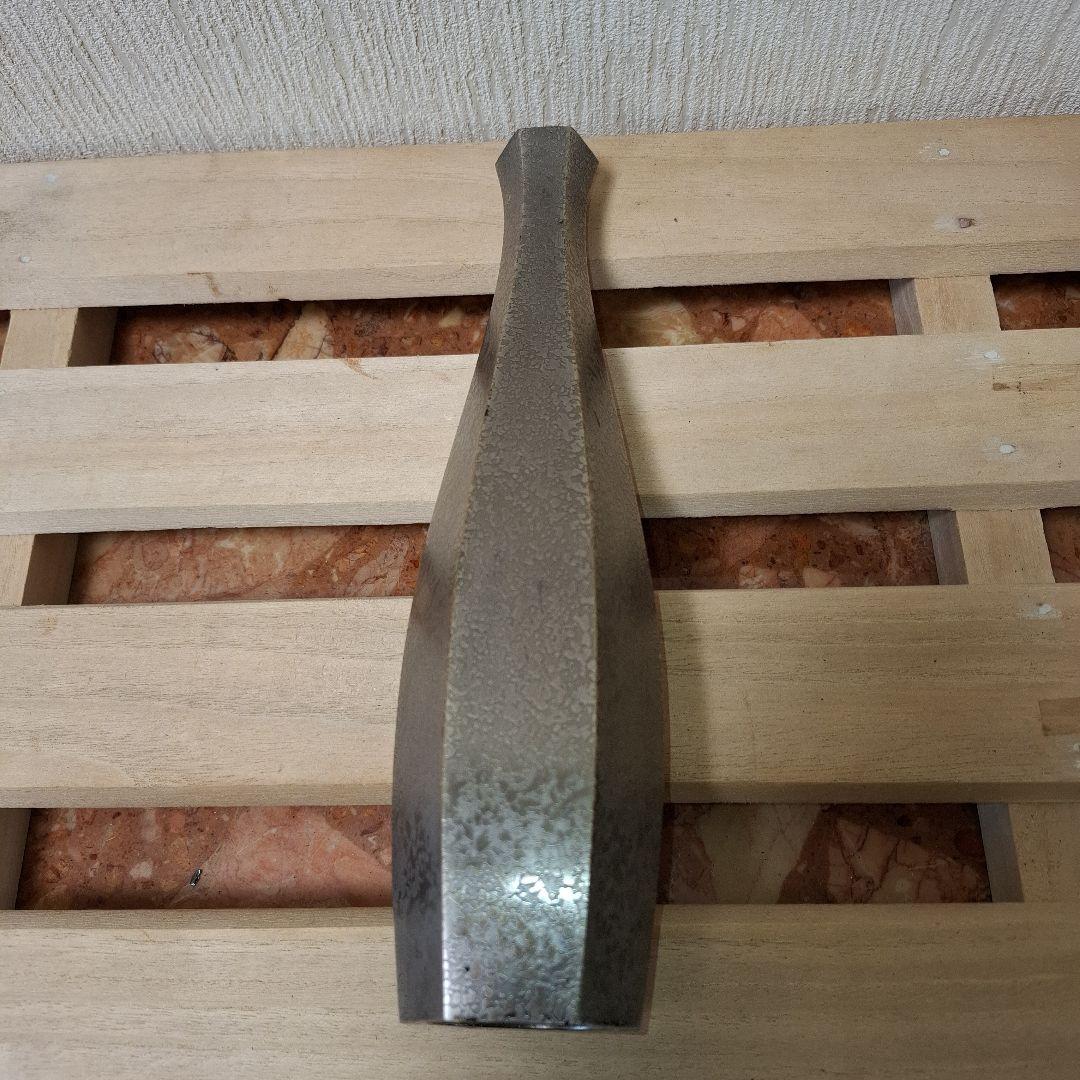 【共箱付】鋳金師 木村浄雲作 宣徳銅 六角花瓶 花生 華道具