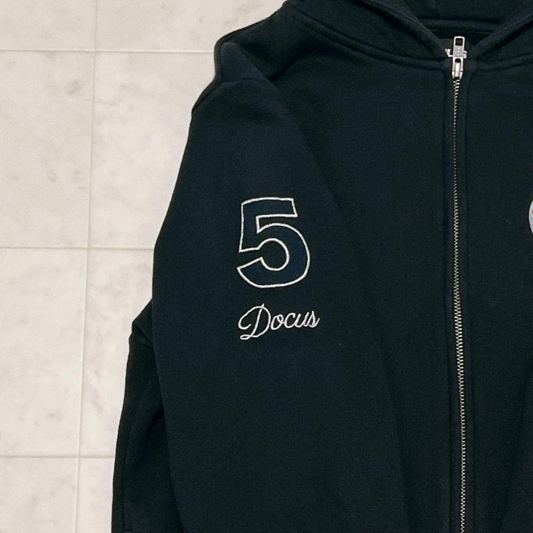 DOCUS DESIGN ジップアップ パーカー ワッペン ゴルフ