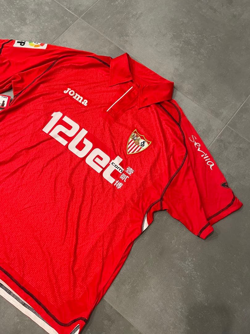タグ付き　セビージャFC Joma シャツ Lサイズ 赤