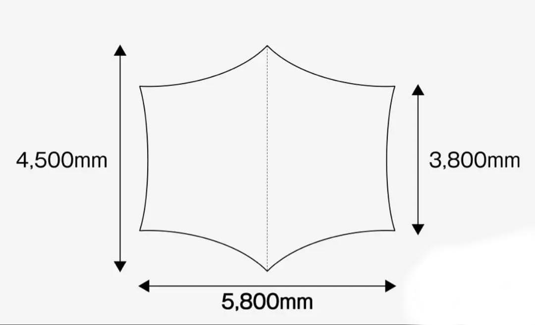 tent-Mark DESIGNS×EKAL 焚火タープTCコネクトヘキサ