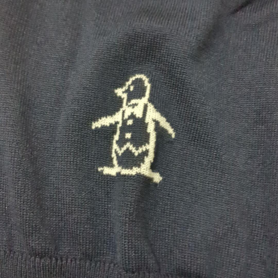 新品 Munsingwear 吸湿発熱ワッペンセーター M ネイビー