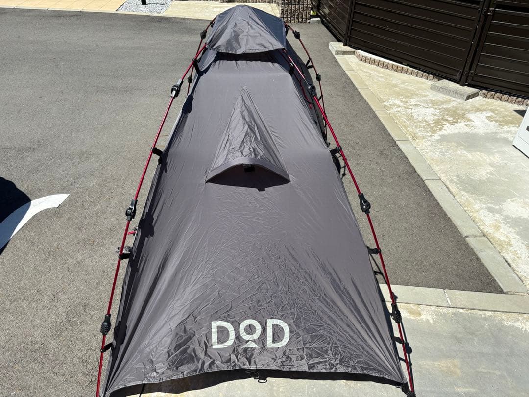 DOD ドッペルギャンガー ライダース ワンタッチテント グレー 中古