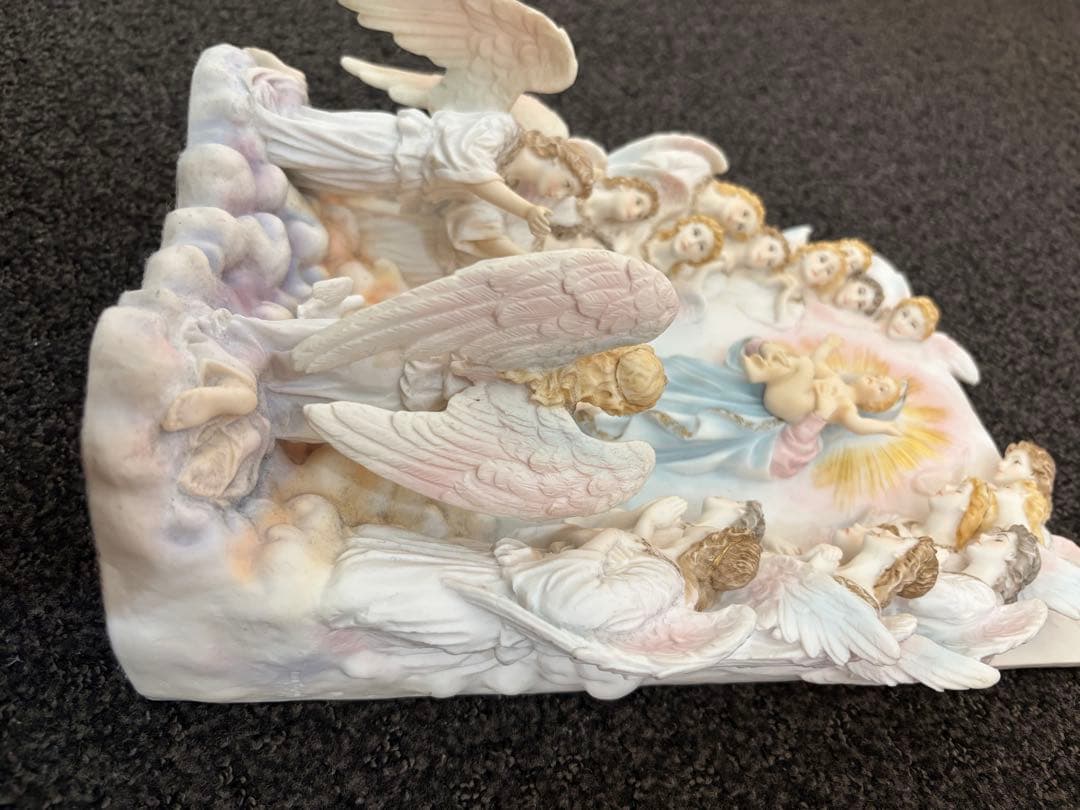 美品　聖母マリアと天使の陶器置物　VERONESE DESIGNベロネーゼ