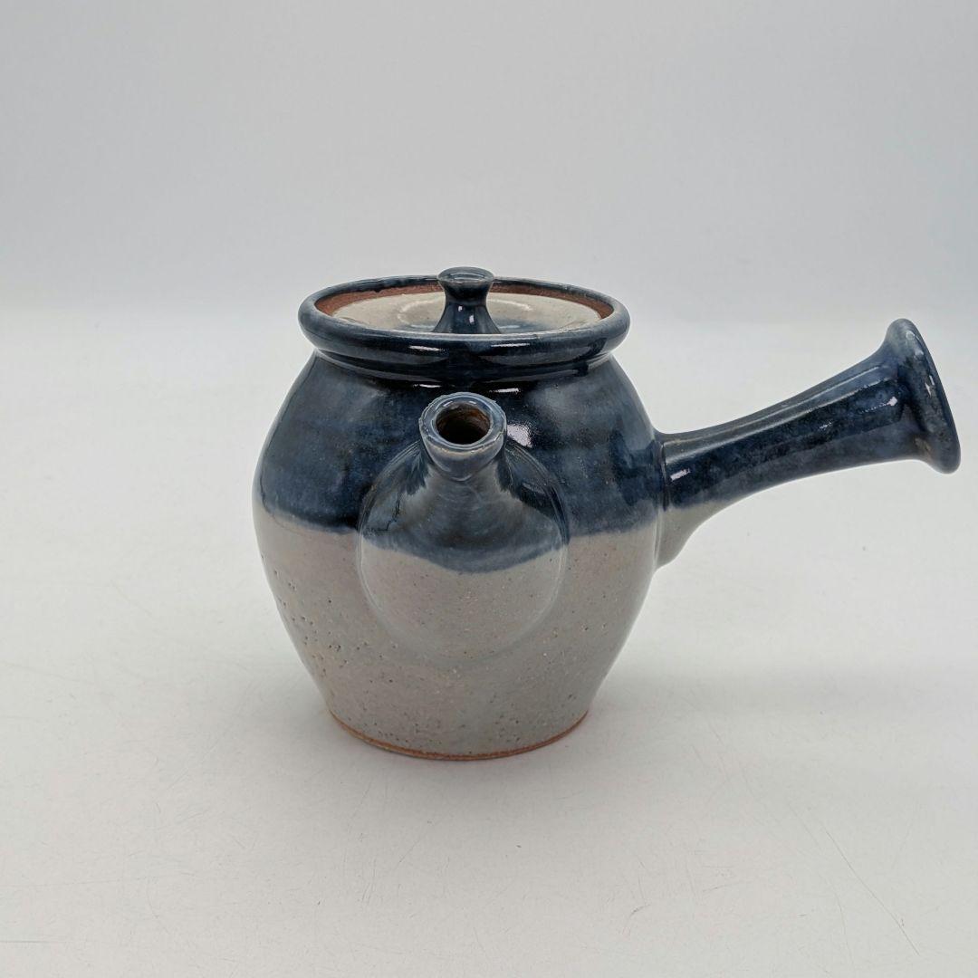 奥田康博 呉須釉急須碗揃 共箱 煎茶道具 煎茶器 煎茶碗 茶壺 お茶 食器 容器